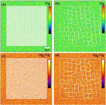 NanoSIMS sulfur isotopic analysis at 100 nm scale by imaging technique